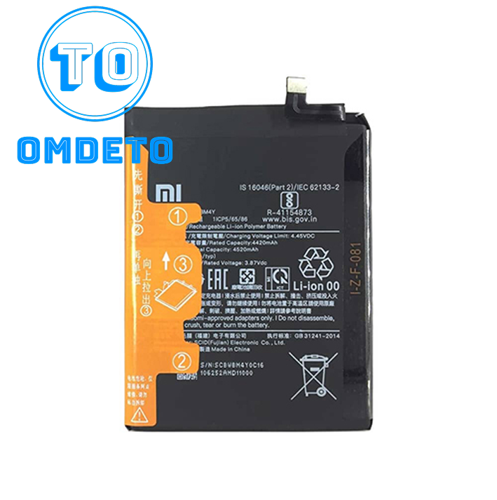 باتری شیائومی Poco F3 مدل BM4Y ظرفیت ۴۵۲۰ میلی‌آمپر